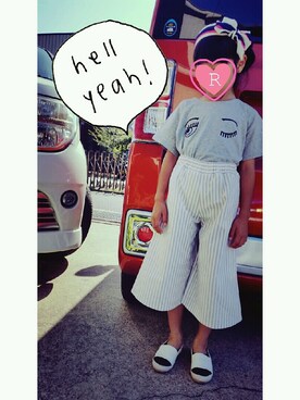 「hiand」｜ayaさん（キッズ・120cm）の夏コーディネート