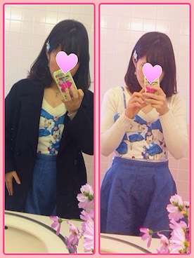 「スワン」｜「アイテム（その他アウター）」を使った、ちょす子さん（レディース・152cm）の秋コーディネート