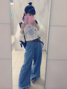 「DECO（デコ）のアイテム」を使った、ちょす子さん（レディース・152cm）の夏コーディネート