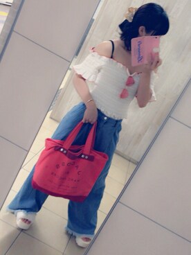 「DECO（デコ）のアイテム」を使った、ちょす子さん（レディース・152cm）の夏コーディネート