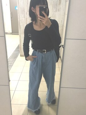 「DECO（デコ）のアイテム」を使った、ちょす子さん（レディース・152cm）の秋コーディネート