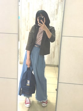 「DECO（デコ）のアイテム」を使った、ちょす子さん（レディース・152cm）の秋コーディネート