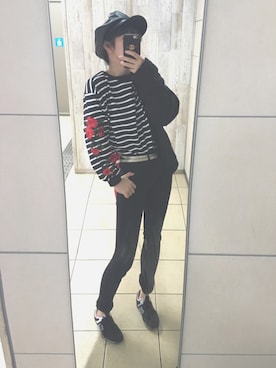 「MARY QUANT（マリークワント）のアイテム（帽子）」を使った、ちょす子さん（レディース・152cm）の冬コーディネート