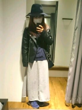 「GLOBAL WORK（グローバルワーク）のフェルトナカオレＨＡＴ/565115（ハット）」を使った、ちび子さん（レディース・148cm）の春コーディネート