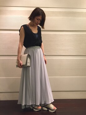 NANO・UNIVERSE LIBRARY 新宿 STAFFさん(レディース・160cm)の夏コーディネート