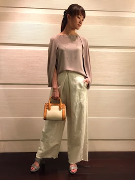 NANO・UNIVERSE LIBRARY 新宿 STAFFさん（レディース・160cm）の夏コーディネート