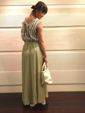 NANO・UNIVERSE LIBRARY 新宿 STAFFさん（レディース・160cm）の夏コーディネート