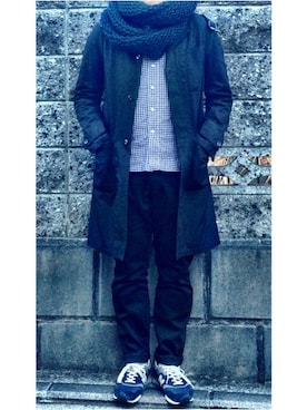 「アイテム（その他アウター）」を使った、こーさん（メンズ・170cm・20代）の冬コーディネート