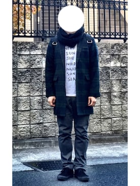 「ブラックウォッチ」｜「アイテム（腕時計）」を使った、こーさん（メンズ・170cm）の冬コーディネート
