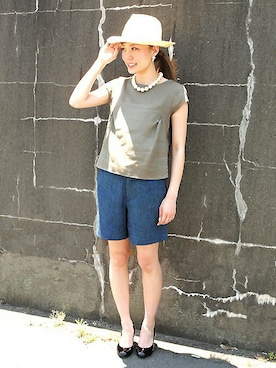 「ボタニカル柄」｜いけさんさん（レディース・160cm）の春コーディネート