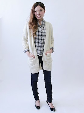「FREDY&GLOSTER（フレディアンドグロスター）のアイテム」を使った、いけさんさん（レディース・160cm）の秋コーディネート