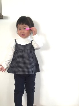 「キャミソール」｜collyさん（キッズ・90cm）の秋コーディネート