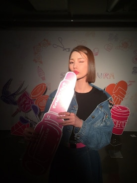 「korean」｜「アイテム（デニムジャケット）」を使った、양리라/リラさん（レディース・175cm）の春コーディネート