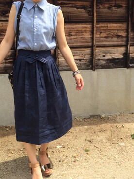 「jujube（ジュジュブ）のアイテム」を使った、SAYAKAさん（レディース・147cm）の夏コーディネート