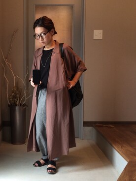 「EDITION（エディション）のアイテム（アクセサリー）」を使った、SAYAKAさん（レディース・147cm）の夏コーディネート