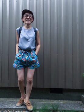 「EDITION（エディション）のアイテム（アクセサリー）」を使った、SAYAKAさん（レディース・147cm）の夏コーディネート