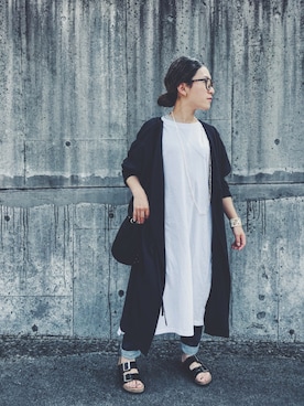 「PINCEAU（パンソー）のアイテム」を使った、SAYAKAさん（レディース・147cm）の春コーディネート
