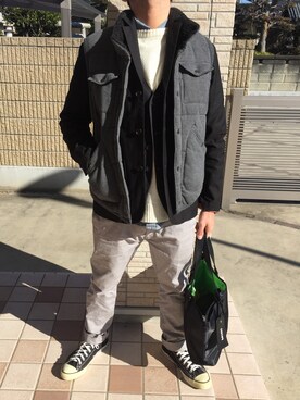 「ロッキー」｜ナカーマ61さん（メンズ・168cm）の冬コーディネート