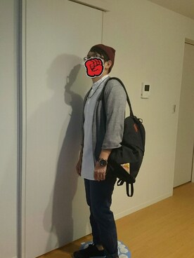 「Waste(twice)（ウェストトゥワイス）のアイテム（バッグ）」を使った、トッティーさん（メンズ・175cm）の秋コーディネート