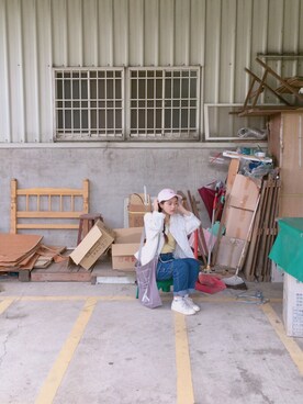 「A ROOM MODELのアイテム（バッグ）」を使った、リリーさん（レディース・153cm）の秋コーディネート