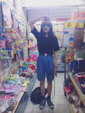 「アイテム（おもちゃ、イエロー系）」を使った、LINさん（メンズ・177cm）の夏コーディネート