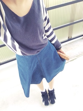 「ナイキスニーカー」｜「アイテム（財布/小物）」を使った、sarahnishimuraさん（レディース・161cm）の秋コーディネート