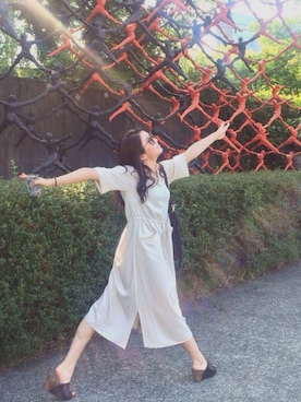 「ゆるゆる」｜「アイテム（シャツワンピース）」を使った、sarahnishimuraさん（レディース・161cm）の夏コーディネート