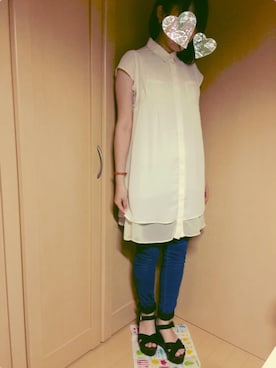 「アイテム（シャツワンピース）」を使った、ayu..❁さん（レディース・159cm・20代）の夏コーディネート