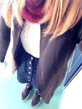 「RETOROGIRL」｜「アイテム（ジャケット/アウター）」を使った、oharuuuu*さん（レディース・159cm）の冬コーディネート