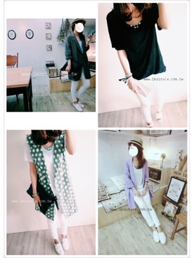 「qkastyleのHead bag（ハンドバッグ、ブラック系）」を使った、Qkastyleさん（レディース・160cm）の夏コーディネート