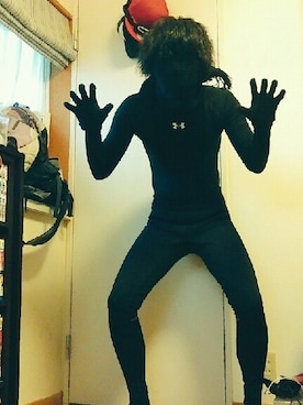 「ハロウィン」｜「アイテム（オールインワン・サロペット）」を使った、マサｻｰﾝさん（メンズ・178cm）の秋コーディネート