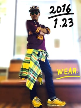 「7分袖」｜「アイテム（その他）」を使った、✂️Yocchi💈さん（メンズ・173cm）の冬コーディネート