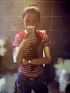 「iT（イット）のアイテム（パンツ）」を使った、咩咩咩0218さん（レディース・165cm）の冬コーディネート