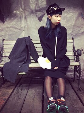 「cece.t（セセティー）のアイテム」を使った、Chien Liさん（レディース・159cm）の秋コーディネート