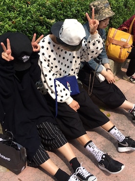 「Provocateur /// 煽動者（プログォケイター）のアイテム」を使った、Chien Liさん（レディース・159cm）の秋コーディネート