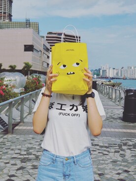 「MONKI（モンキ）のアイテム（その他）」を使った、GUMMMさん（レディース・161cm）の冬コーディネート