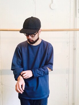 「sunsea」｜「アイテム（スウェット）」を使った、佐藤  直樹さん（メンズ・172cm）の春コーディネート
