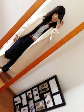 「tricot COMME des GARCONS（トリココムデギャルソン）のアイテム（その他アウター）」を使った、yu-kiさん（レディース・155cm）の冬コーディネート
