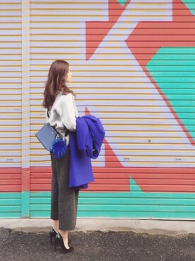 「MSGM（エムエスジーエム）のアイテム（ジャケット/アウター）」を使った、Ameri★さん（レディース・164cm）の冬コーディネート
