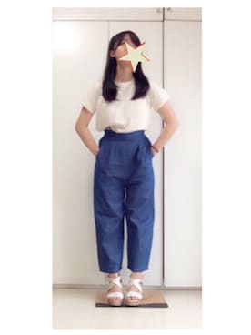 「chico_（チコ）のアイテム（パンツ）」を使った、aassさん（レディース・153cm）の夏コーディネート