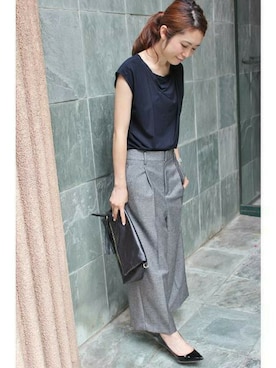 「パンプス 黒」｜Sallyさん（レディース・162cm）の夏コーディネート