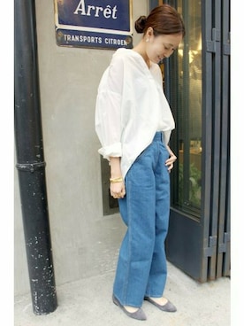 「サイドジップ」｜Sallyさん（レディース・162cm）の冬コーディネート