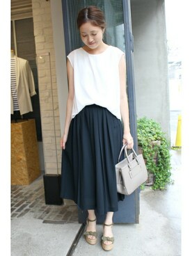 「SLOBE IENA」｜Sallyさん（レディース・162cm）の春コーディネート