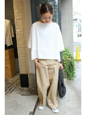 「SLOBE IENA」｜Sallyさん（レディース・162cm）の春コーディネート