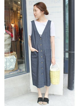 「SLOBE IENA」｜Sallyさん（レディース・162cm）の夏コーディネート