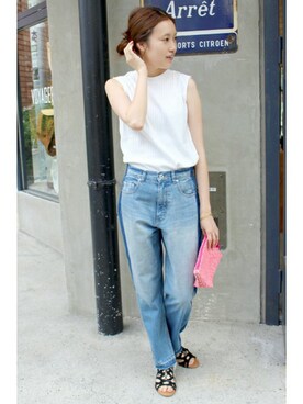 「SLOBE IENA」｜Sallyさん（レディース・162cm）の夏コーディネート