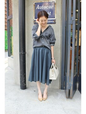 「SLOBE IENA」｜Sallyさん（レディース・162cm）の夏コーディネート