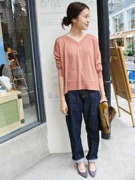 「SLOBE IENA」｜Sallyさん（レディース・162cm）の秋コーディネート