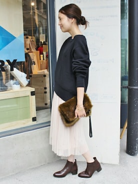 「SLOBE IENA」｜Sallyさん（レディース・162cm）の秋コーディネート