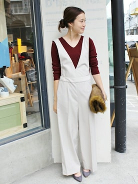 「SLOBE IENA」｜Sallyさん（レディース・162cm）の秋コーディネート